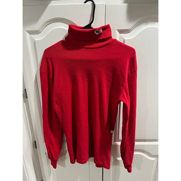 Vintage Kansas City Chiefs Turtleneck Shirt Red Majestic NFL Made USA Men’s M - Picture 1 of 7